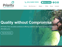 Tablet Screenshot of prioritytrees.com.au